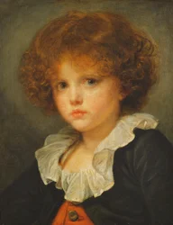 Chlapec v červené vestě, kolem roku 1775-80